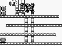 une photo d'Ã©cran de Donkey Kong (Game Boy) sur Nintendo Game Boy